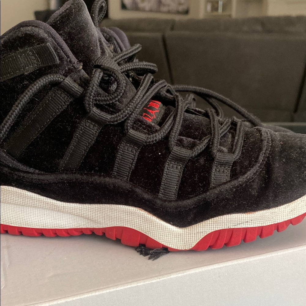 Jordan Black and Red Sneakers with Iconic Design